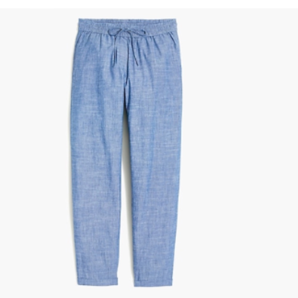 JCREW CHAMBRAY DRAWSTRING PANT